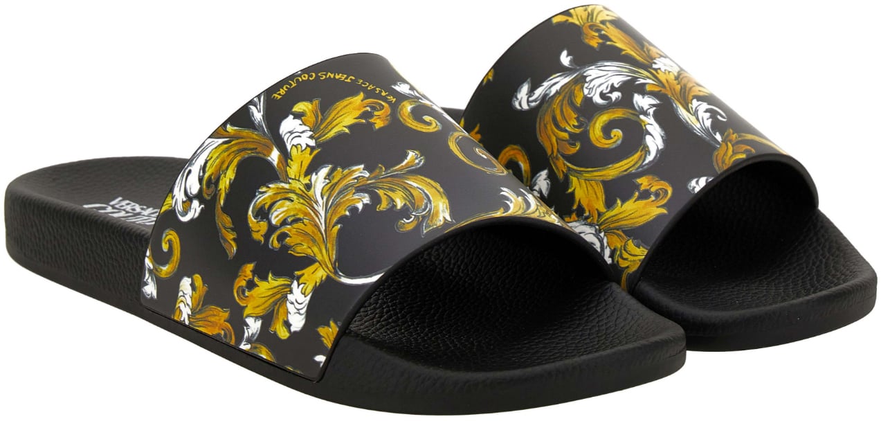 Versace Jeans Couture Heren Slippers Zwart