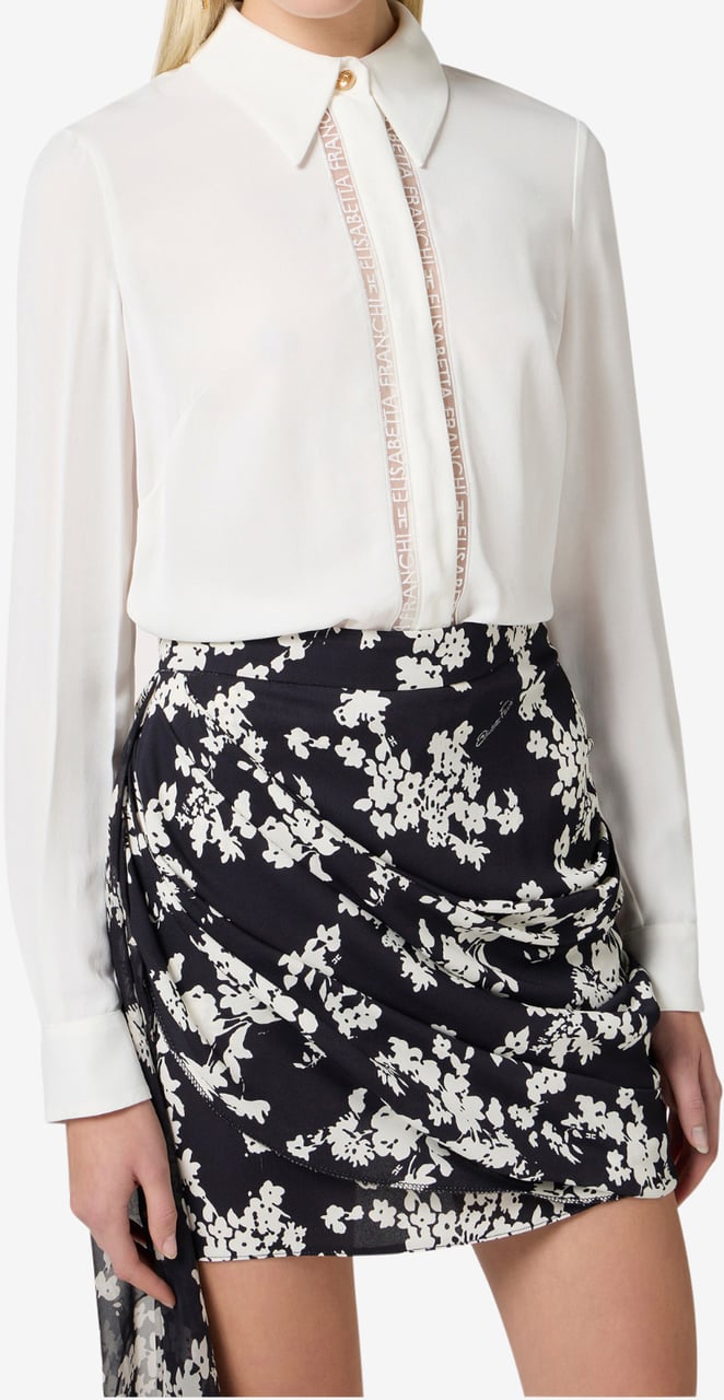 Elisabetta Franchi Shirts Ivory Wit
