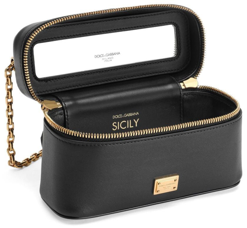 Dolce & Gabbana Borsa a Spalla con Catena Zwart