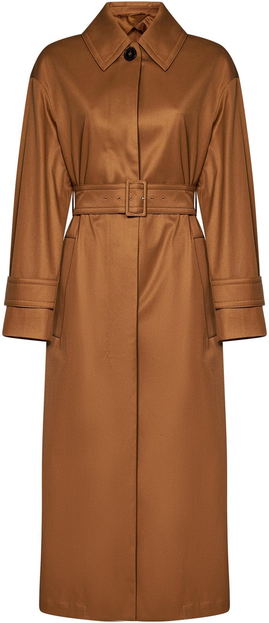 Max Mara Coats Ivory Wit