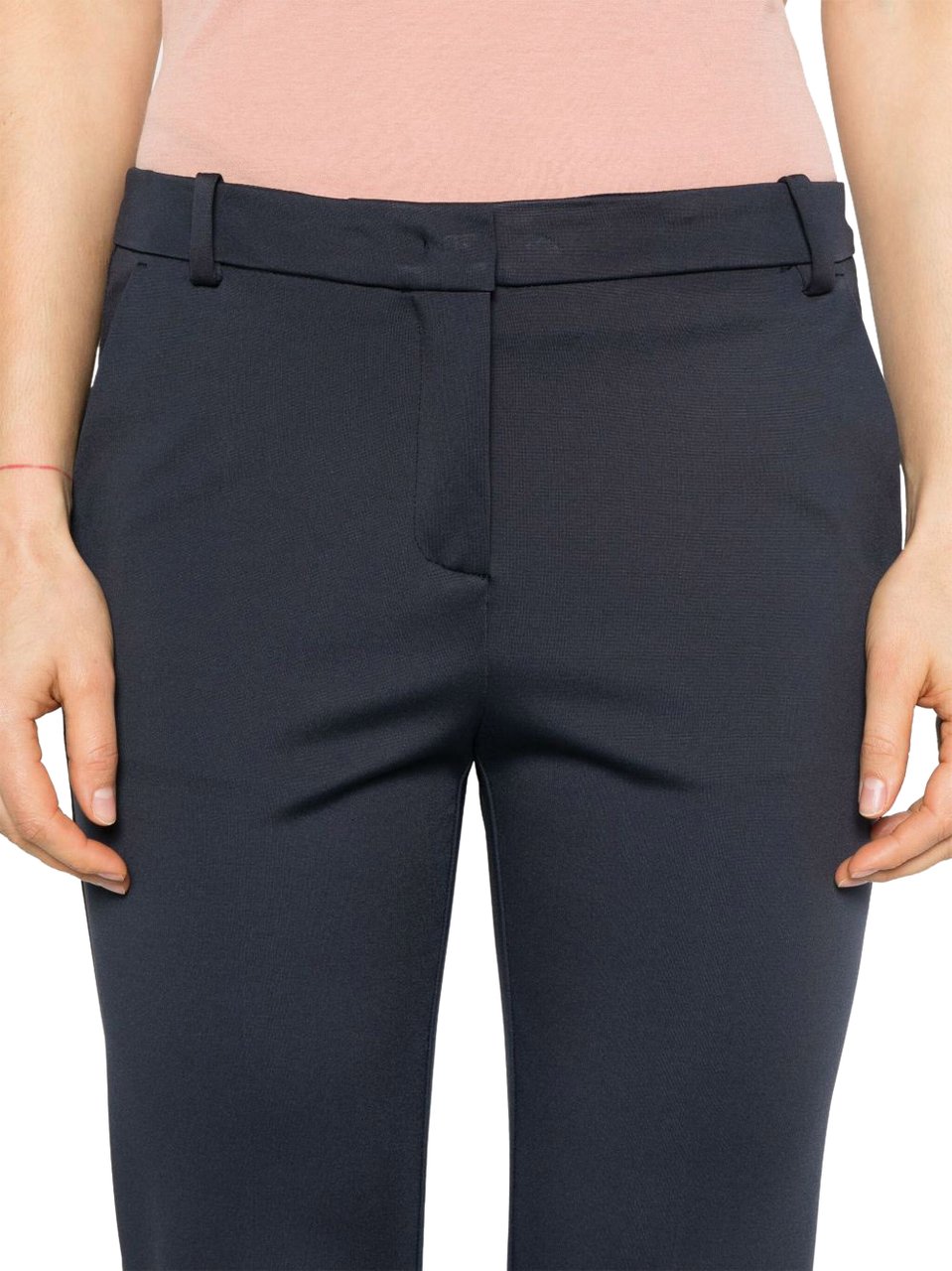 Pinko Trousers Blue Blauw