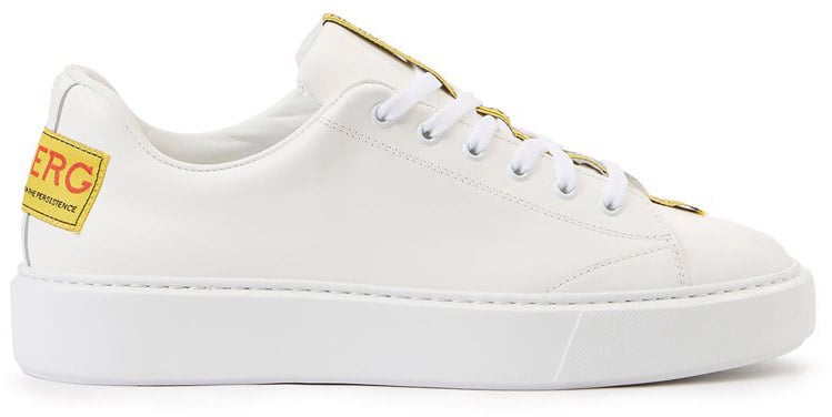 Iceberg White low-top sneakers with XL sole Wit