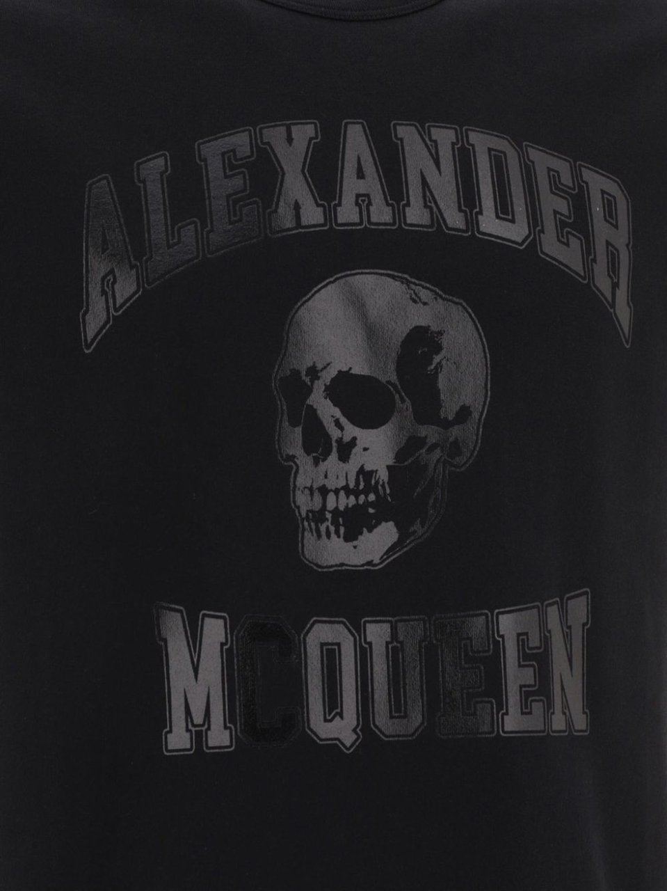 Alexander McQueen Alexander McQueen Black cotton t-shirt Zwart