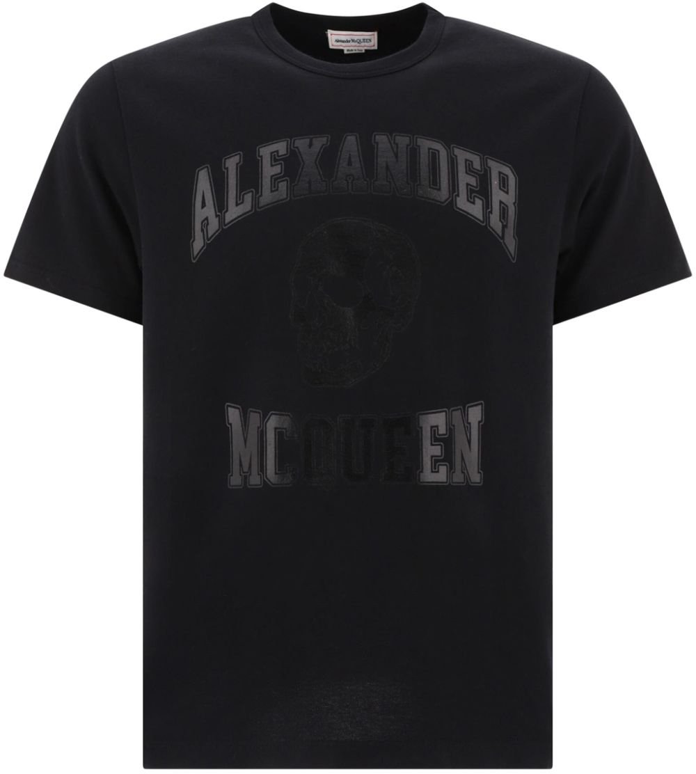 Alexander McQueen Alexander McQueen Black cotton t-shirt Zwart
