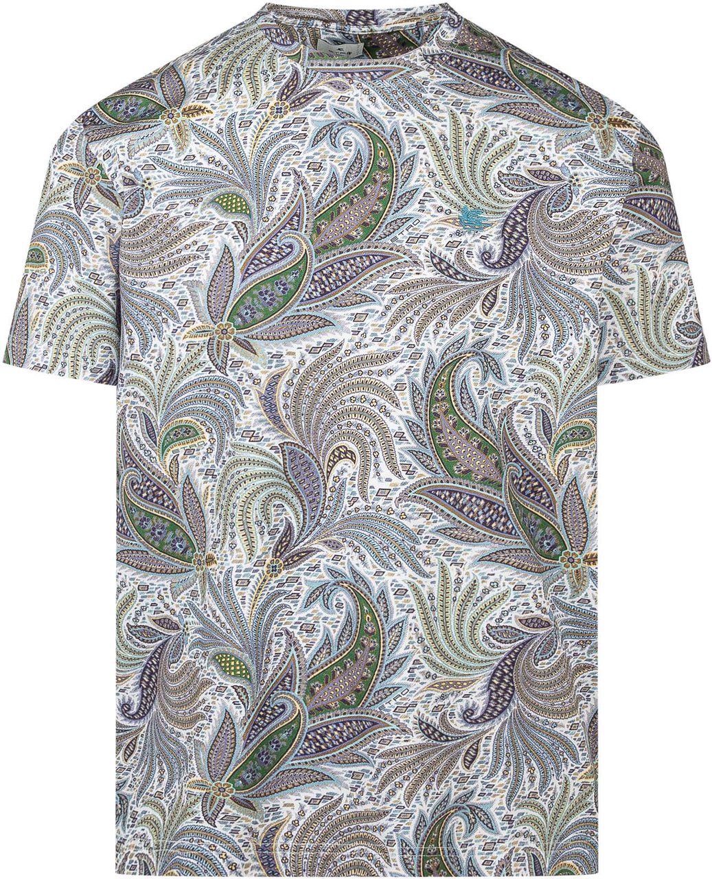 Etro T-Shirt Roma Blauw