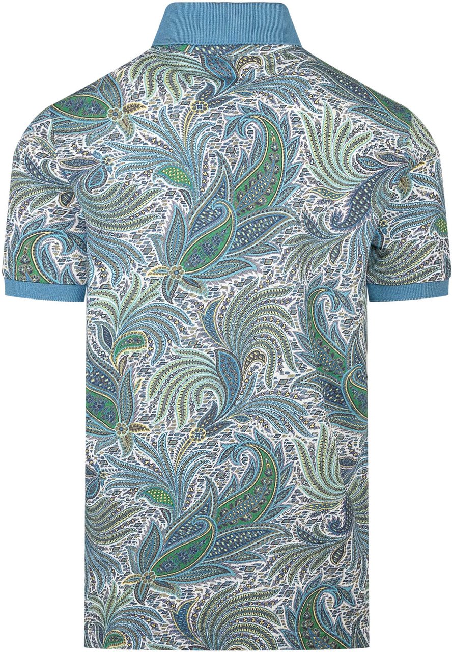 Etro Polo Roma Blauw