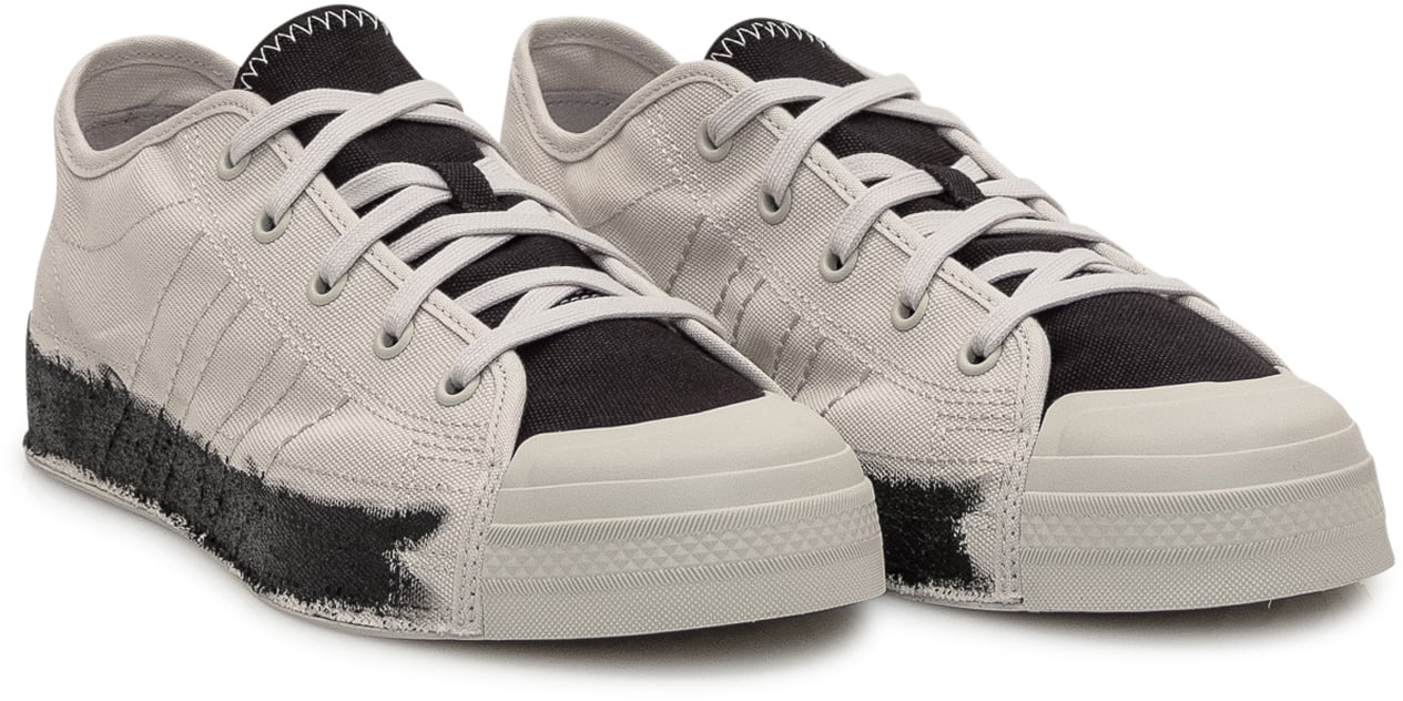Y-3 Sneaker in Cotone Grigio Beige
