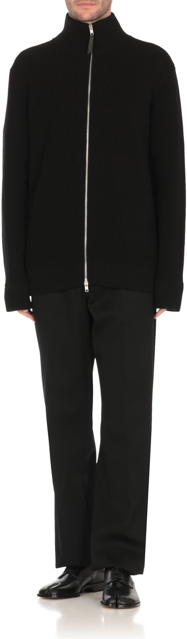 Maison Margiela Pullover With Zipper Zwart
