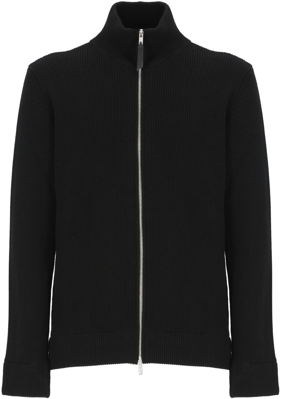 Maison Margiela Pullover With Zipper Zwart