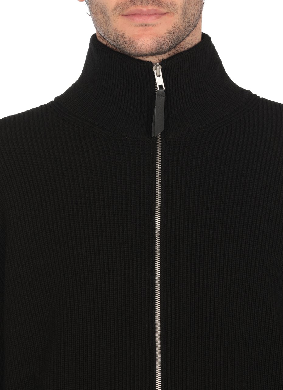 Maison Margiela Pullover With Zipper Zwart