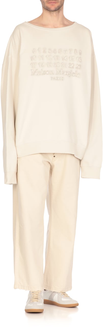Maison Margiela Sweaters Ivory Wit