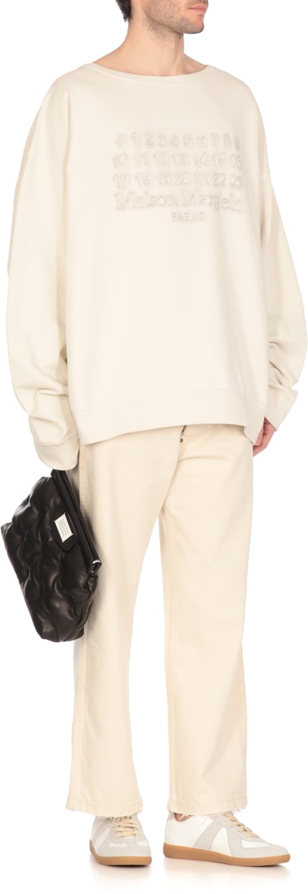 Maison Margiela Sweaters Ivory Wit