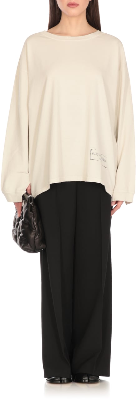 Maison Margiela T-Shirts And Polos Ivory Wit