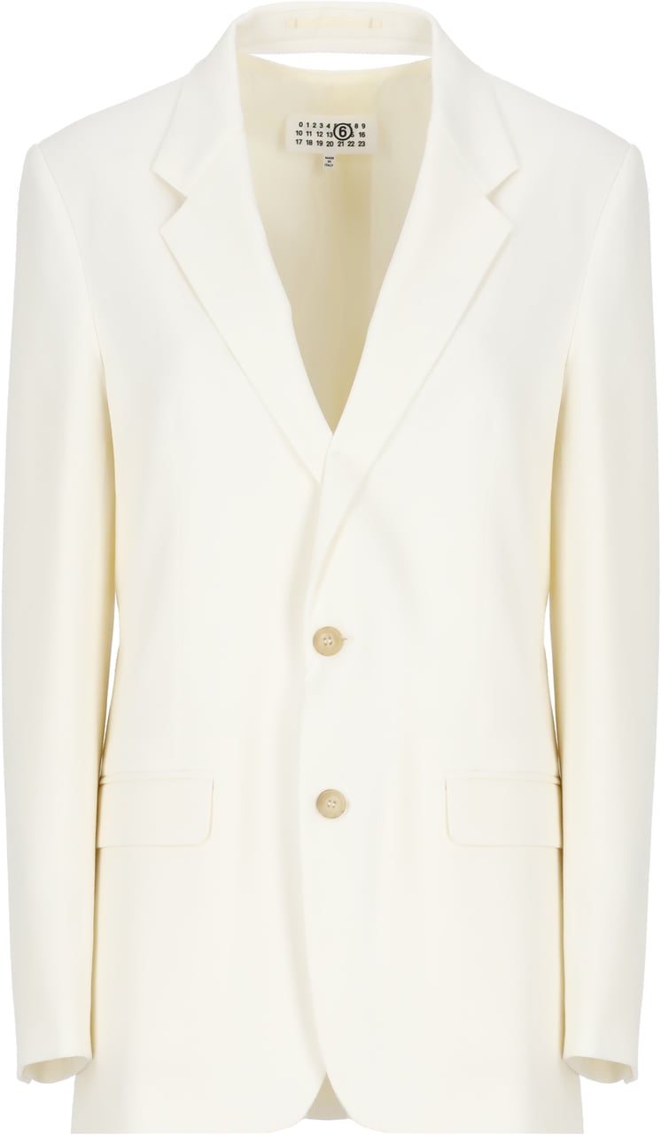 MM6 Maison Margiela Jackets Ivory Wit