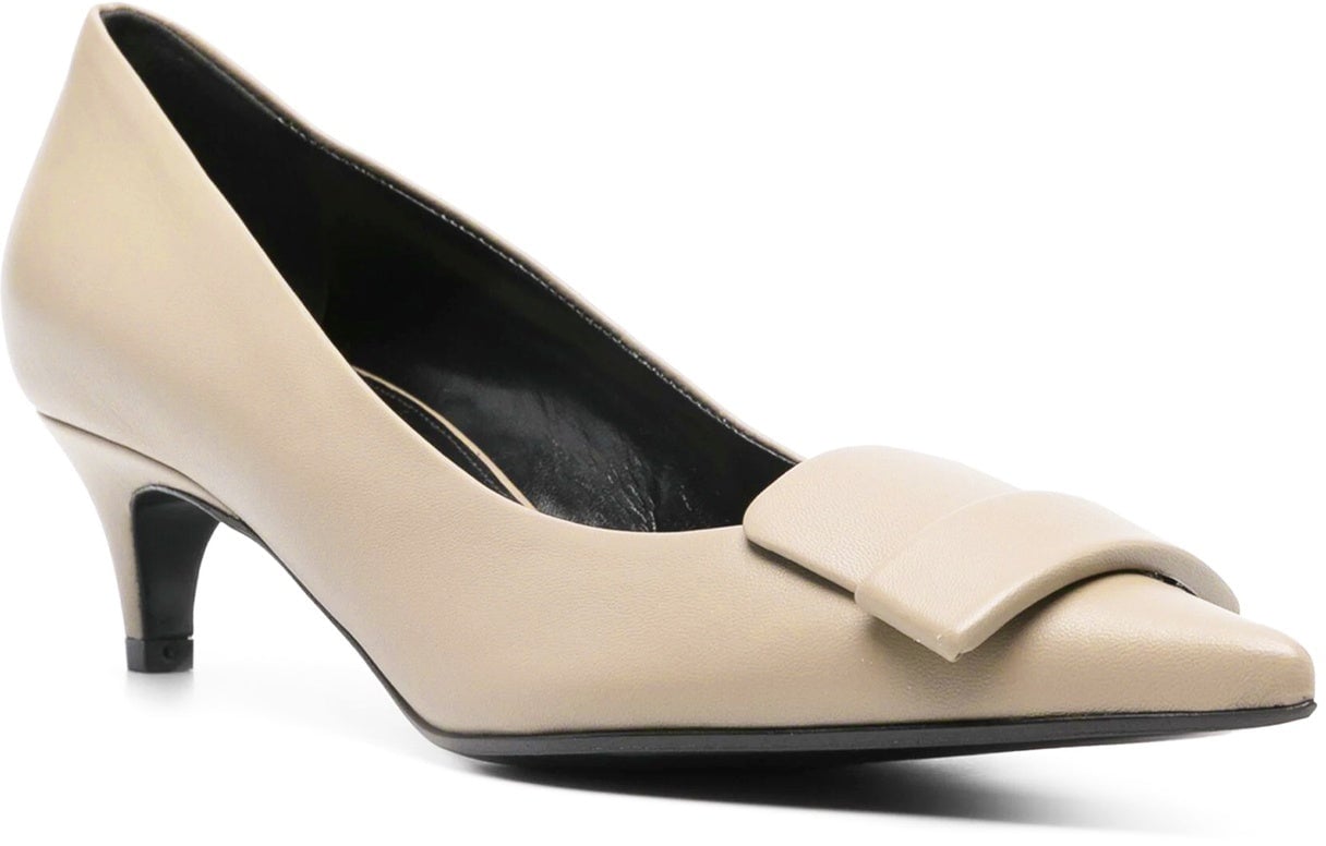 Sergio Rossi Sergio Rossi SR1 Leather Pumps Beige