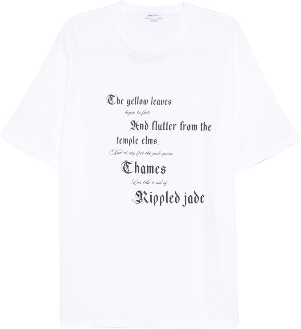 Alexander McQueen T-Shirts And Polos White Wit