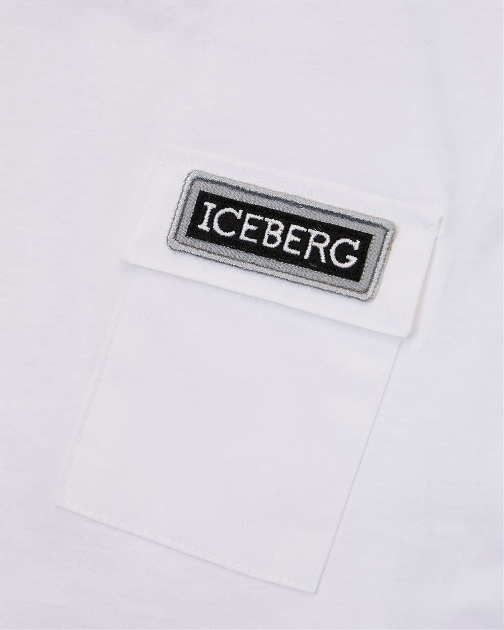 Iceberg KIDS - White cotton crew neck T-shirt with Iceberg logo on the heart Wit