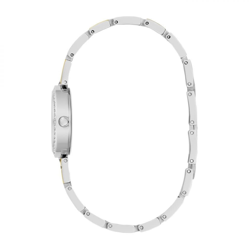 Guess Guess Horloge GW0656L1 Ladie Dress Staal Bi-color met Zirkonia Stenen Divers