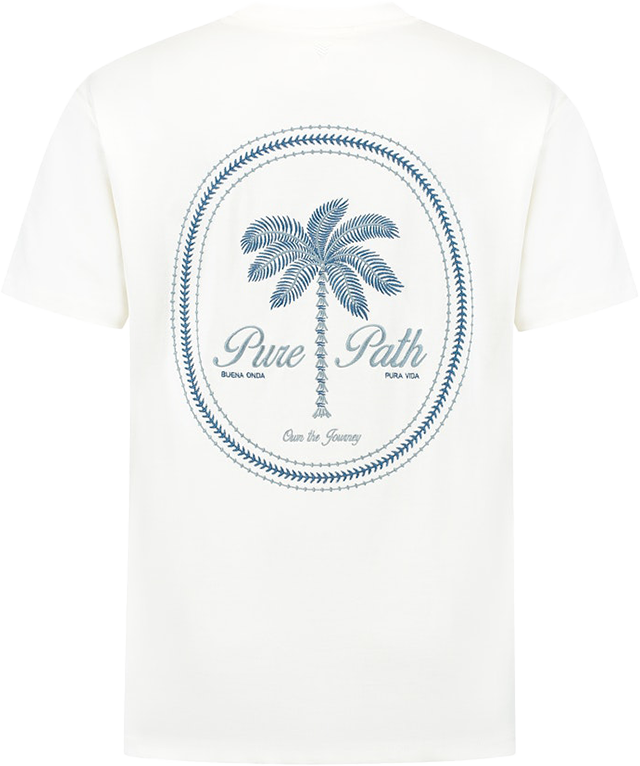 Pure Path Pure Path Loose Fit Crewneck SS T-Shirts Beige