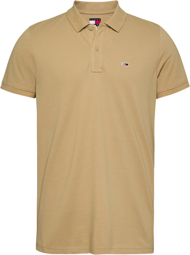 Tommy Jeans Tommy Jeans Slim Placket Polo EXT Beige