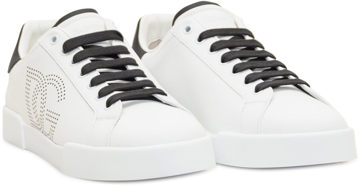 Dolce & Gabbana Sneaker Bassa in Pelle Wit