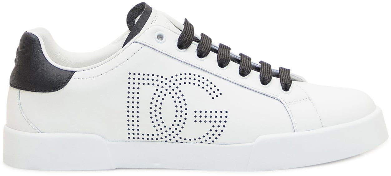 Dolce & Gabbana Sneaker Bassa in Pelle Wit