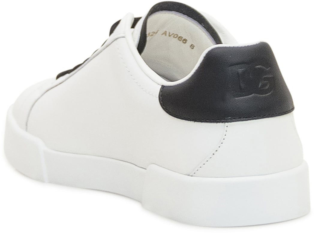 Dolce & Gabbana Sneaker Bassa in Pelle Wit