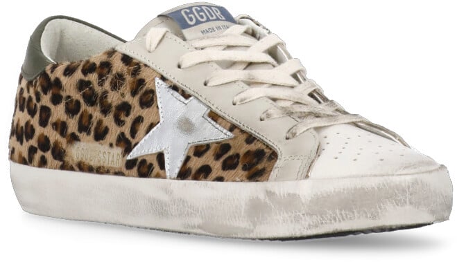 Golden Goose Dames SuperStar Sneaker Beige/Leo Beige