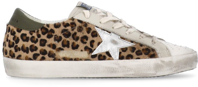 Golden Goose Dames SuperStar Sneaker Beige/Leo Beige