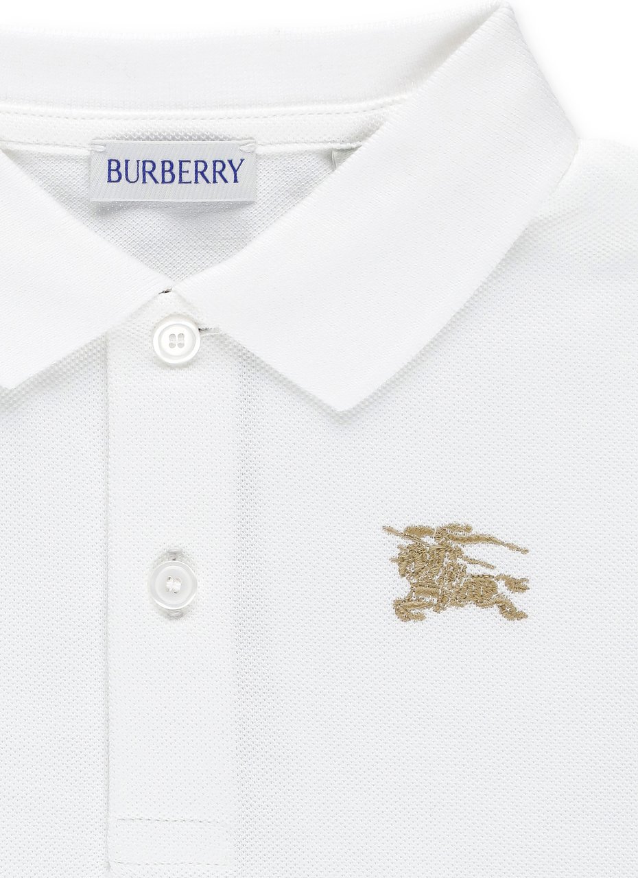 Burberry Kid Boy Polo Shirts Wit