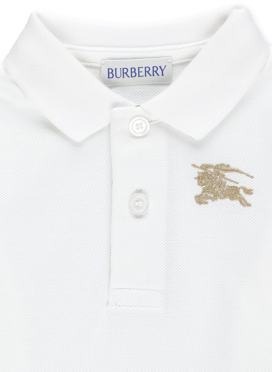 Burberry Inf Boy Polo Shirts Wit