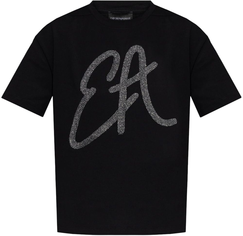 Emporio Armani T-Shirts And Polos Black Zwart