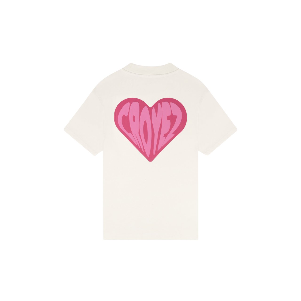 Croyez Croyez Puffed Heart T-Shirt Wit