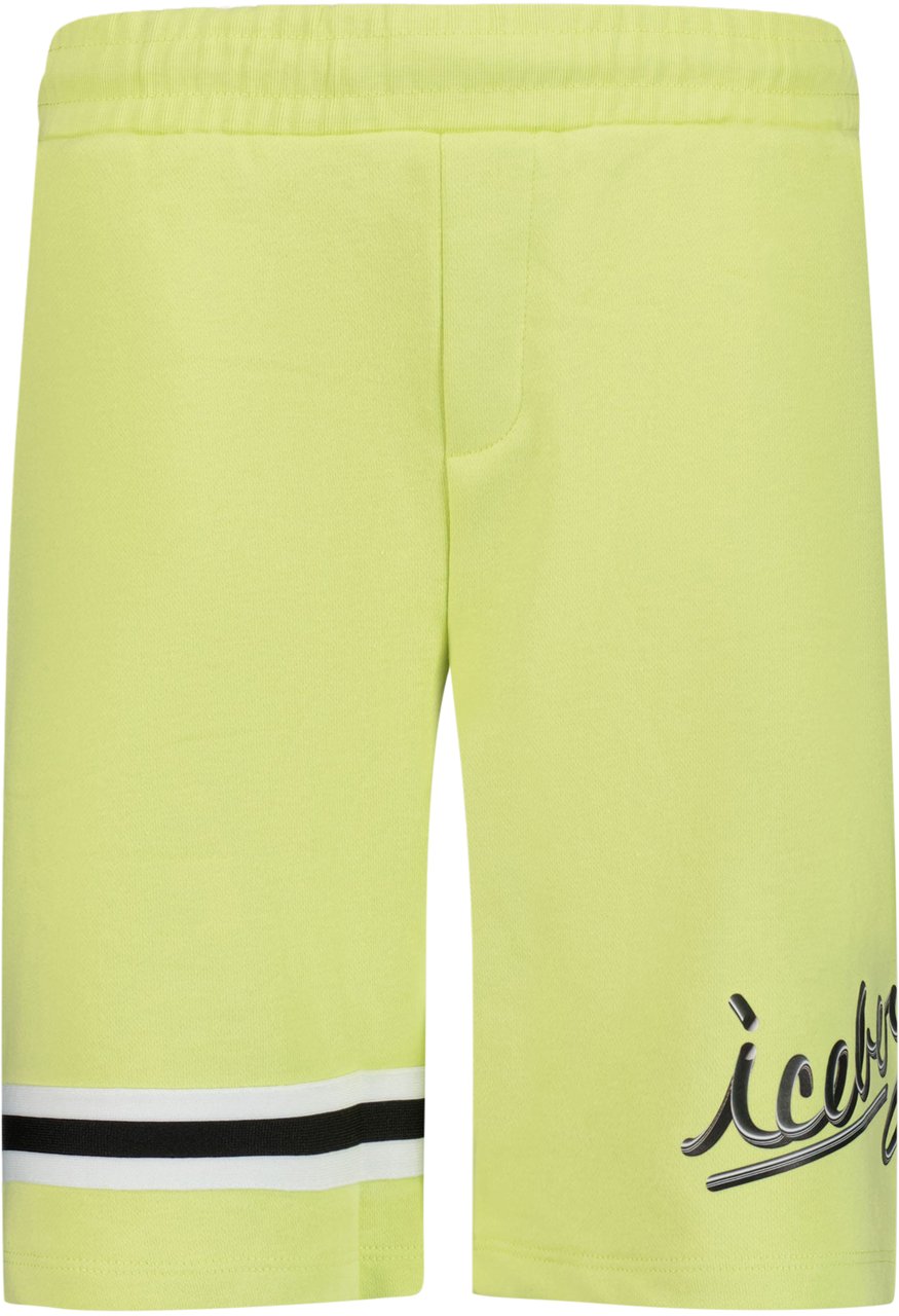 Iceberg Kinder Jongens Shorts In Lime Geel