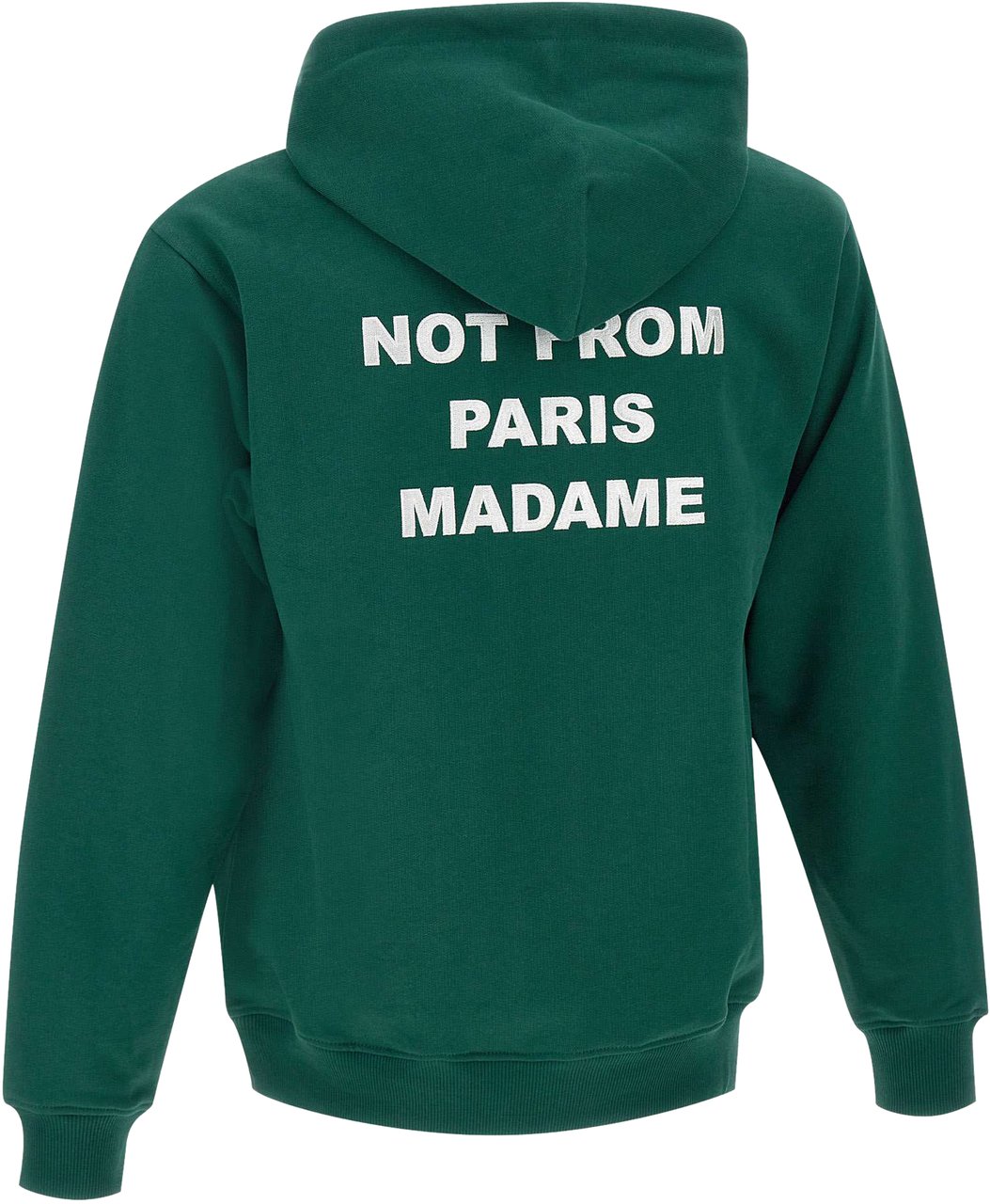 Drôle de Monsieur Heren Slogan Hoodie Groen Groen