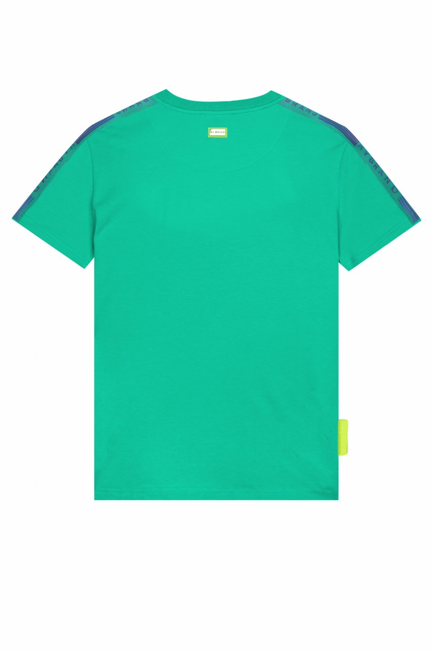 My Brand MB TAPING GRADIENT T-SHIR | TURQUOISE Blauw