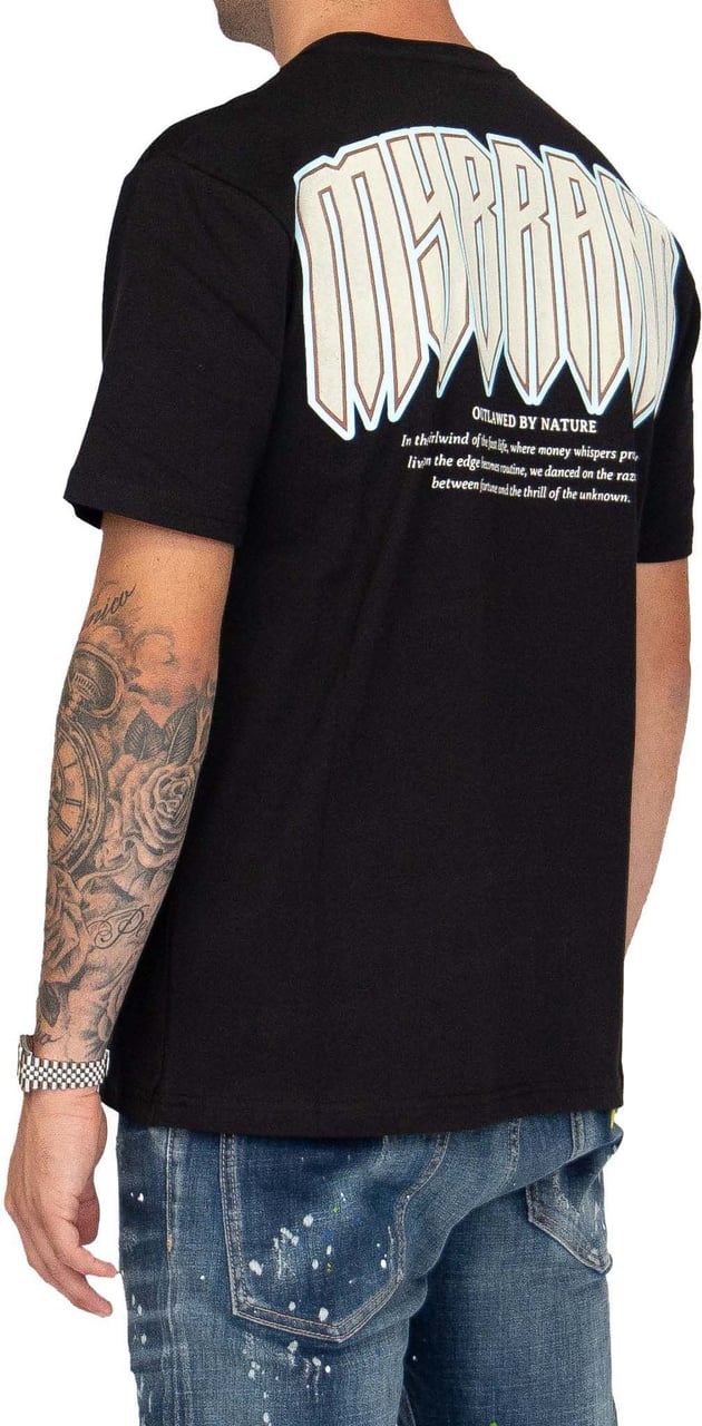 My Brand Full back MB print | BLACK Zwart