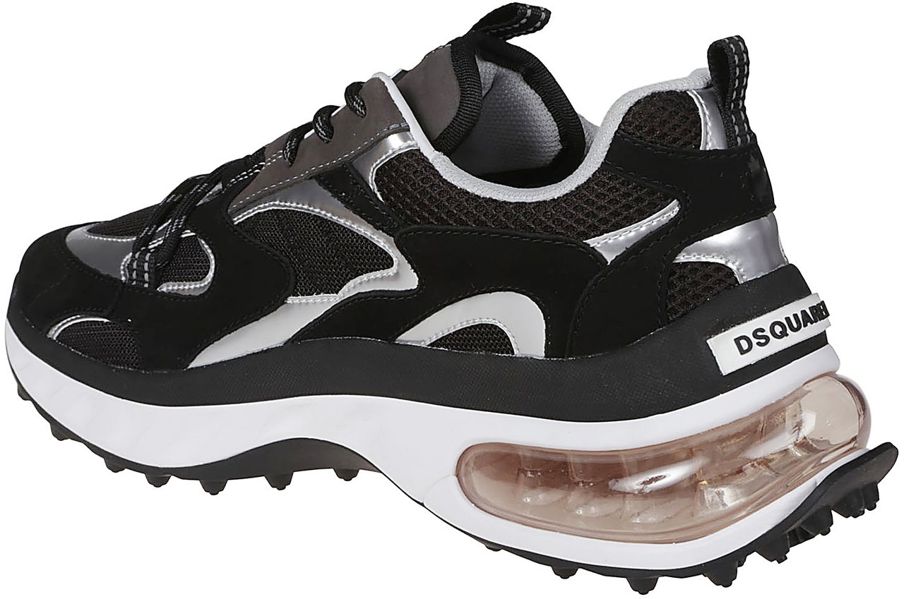 Dsquared2 Bubble Lace-up Low Top Sneakers Black Zwart