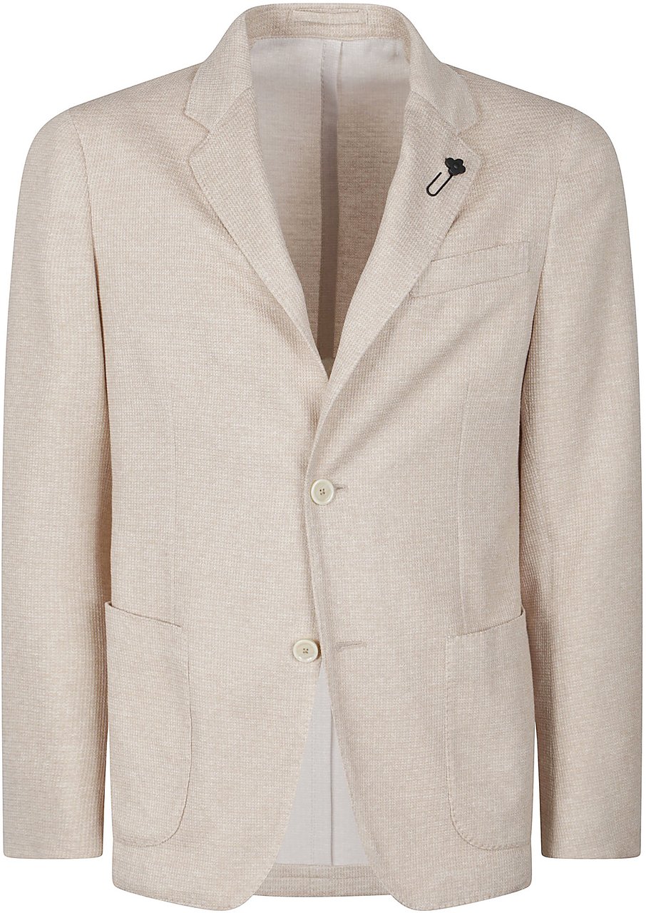 Lardini Liknit Jacket Brown Bruin