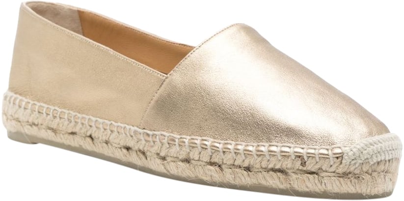 Castaner Flat Shoes Golden Goud