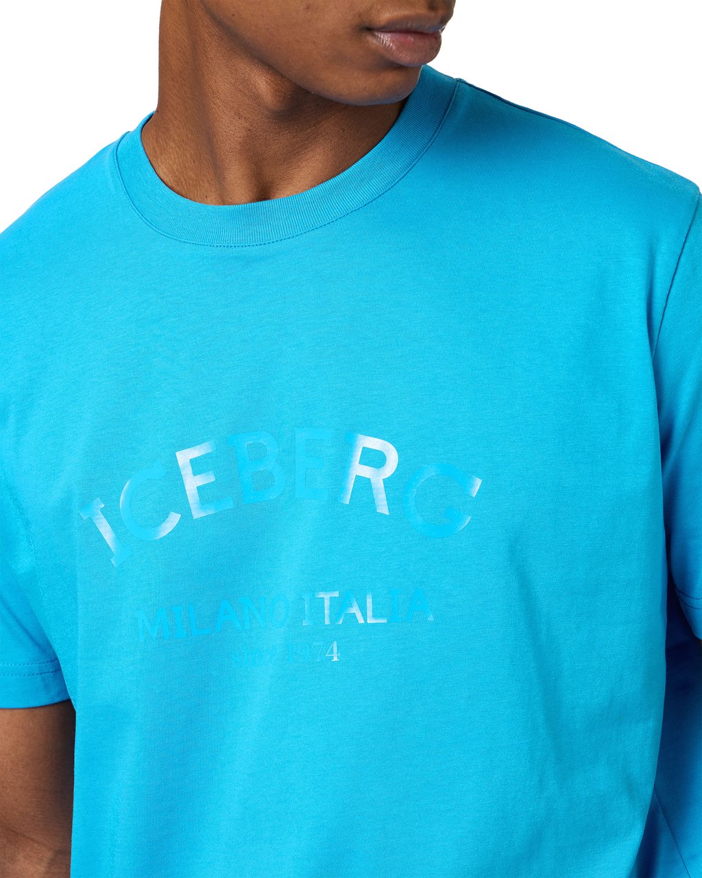 Iceberg T-Shirts And Polos Blue Blauw
