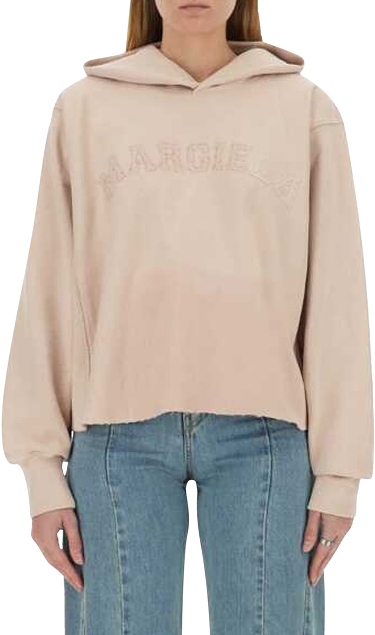 Maison Margiela Maison Margiela Logo Sweatshirt Roze