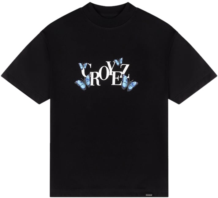 Croyez Croyez Butterfly T-Shirt Zwart