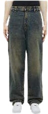 Dickies Jeans Yellow Fade Indigo Geel