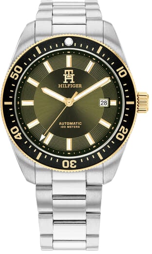 Tommy Hilfiger Tommy Hilfiger TH1792155 Horloge Heren Zilverkleurig Automaat 40mm Zilver