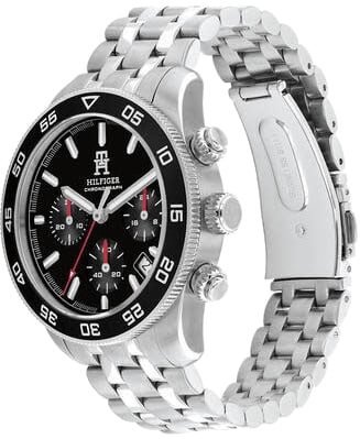 Tommy Hilfiger Tommy Hilfiger TH1792156 Horloge Heren Zilverkleurig Chronograaf 41mm Zilver