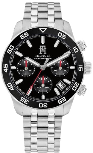 Tommy Hilfiger Tommy Hilfiger TH1792156 Horloge Heren Zilverkleurig Chronograaf 41mm Zilver