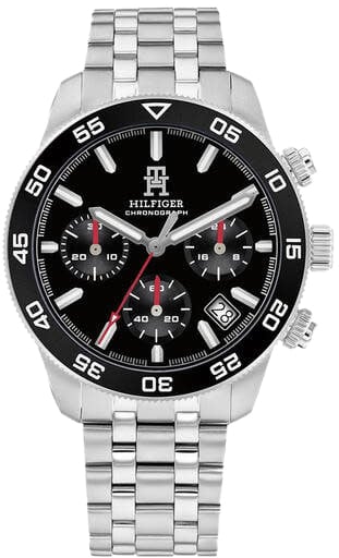 Tommy Hilfiger Tommy Hilfiger TH1792156 Horloge Heren Zilverkleurig Chronograaf 41mm Zilver