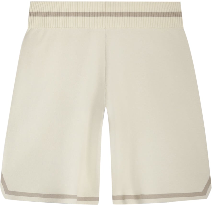 Filling Pieces Broeken Knit Short Classic Wit