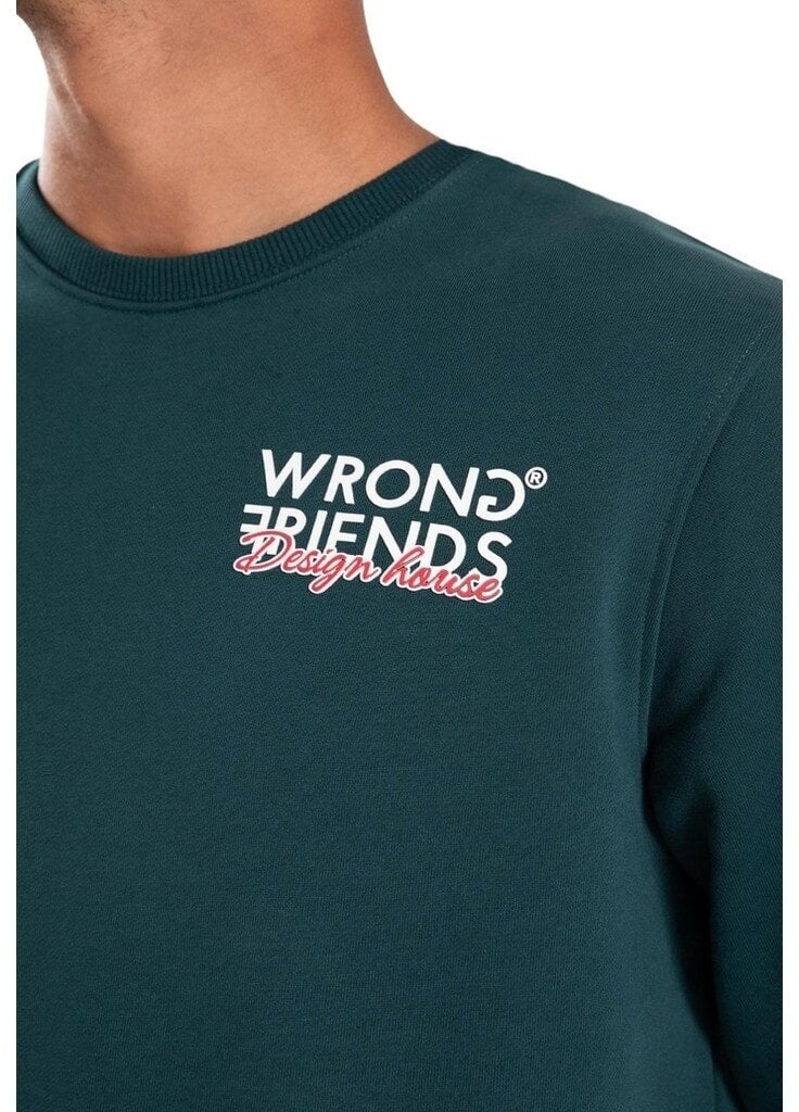 Wrong Friends TAOS SWEATER - TEAL Zwart